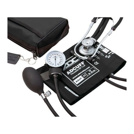 American Diagnostic ADC Pro's Combo II SR Pocket Aneroid/Sprague Kit, Adult, Black 768-641-11ABK